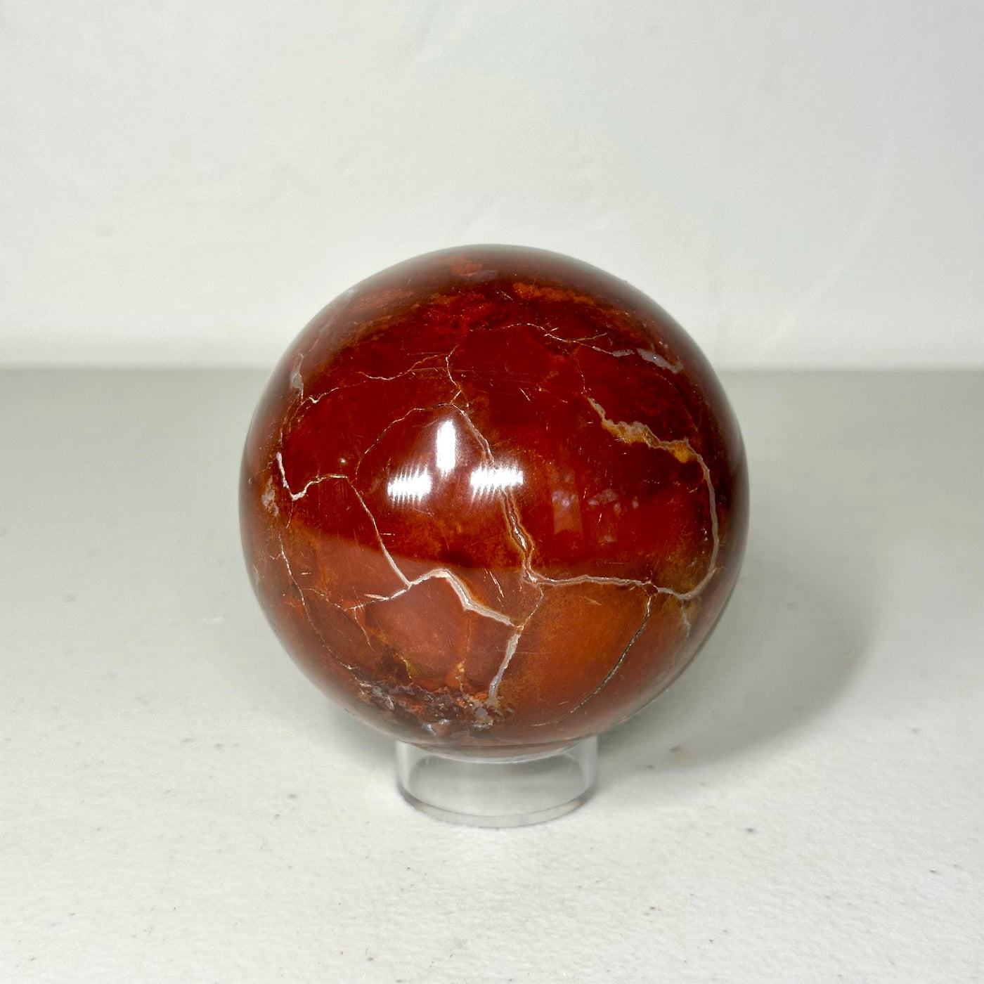 One-of-a-Kind Sunset Jasper Orb with Green Inclusions (3 in, 1.4 lb) — média du produit 2