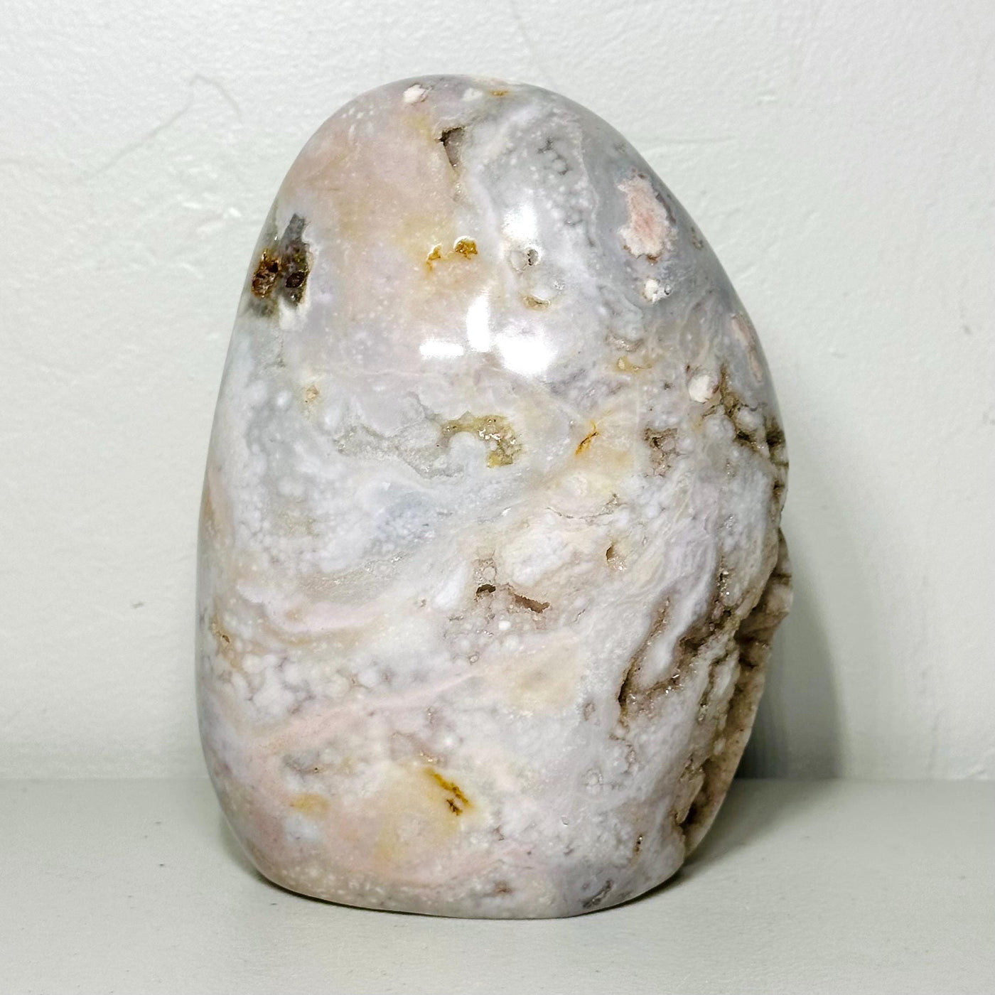 One-of-a-kind pink amethyst freeform ML-161, back view