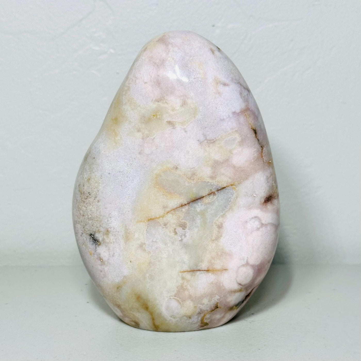 One-of-a-kind pink amethyst freeform ML-165, back view