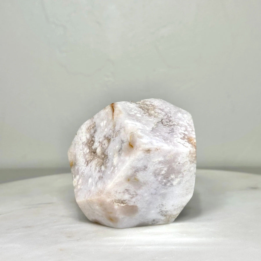 Sculpted Flower Agate freeform, product view 1