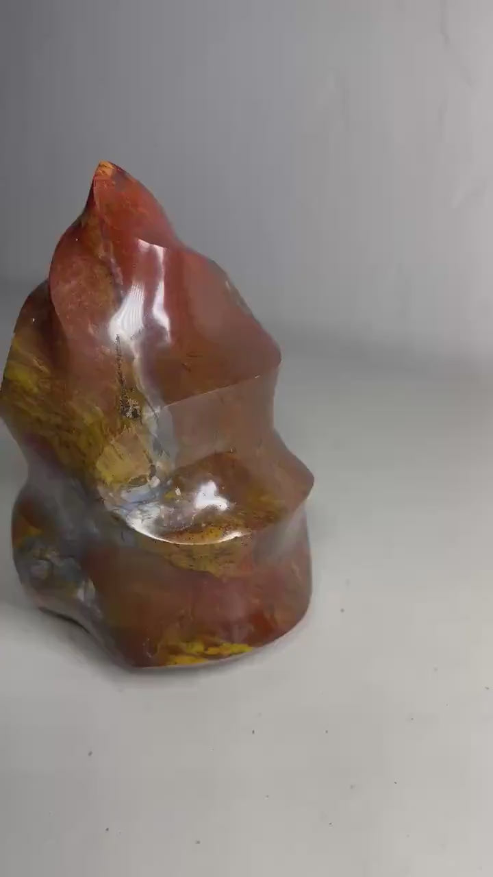 One-of-a-Kind Sunset Jasper Flame (5.9 in, 3.3 lb) — média du produit 5