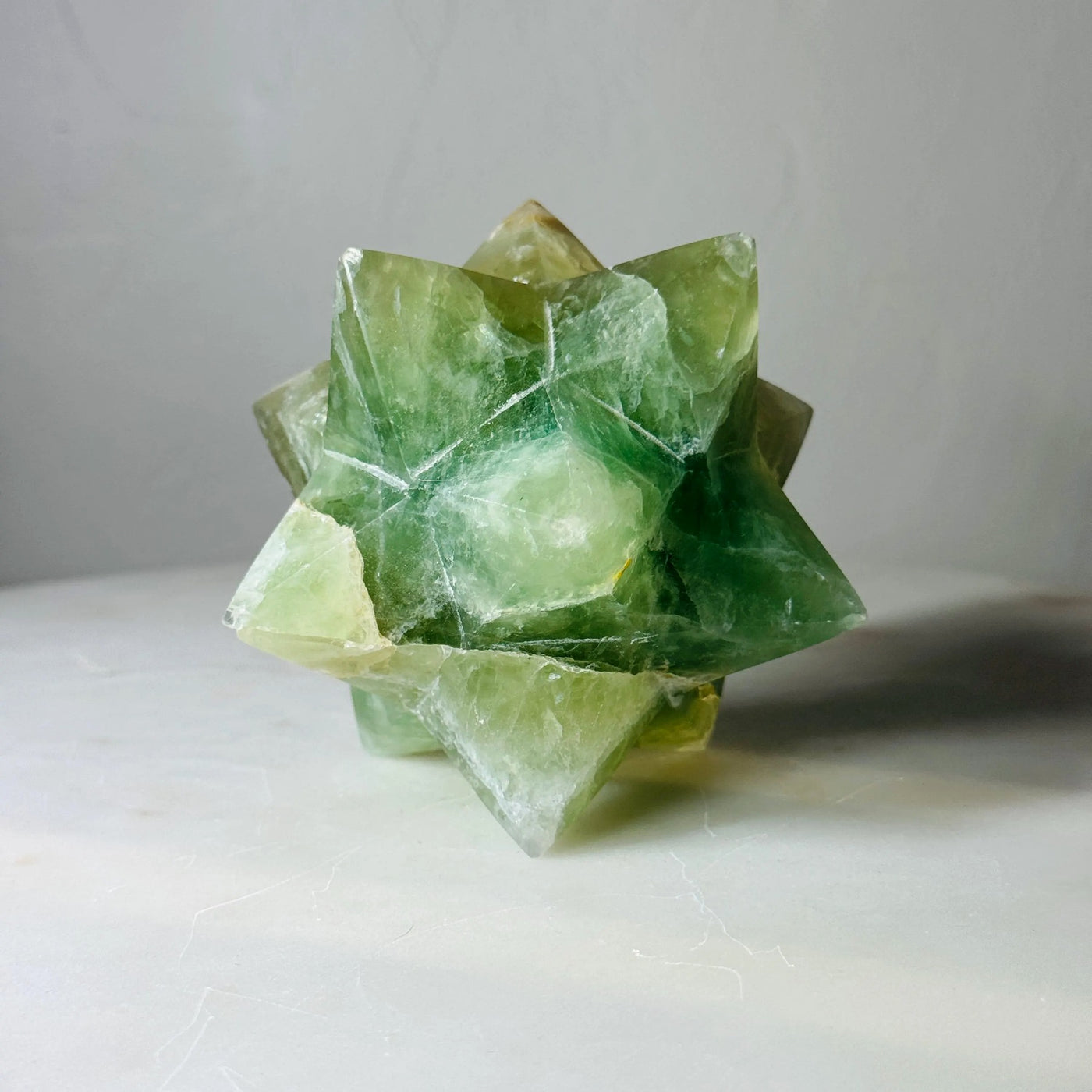 CLEARANCE — Green Fluorite Merkaba Star (3.6 in, 1.6 lb) — média du produit 3