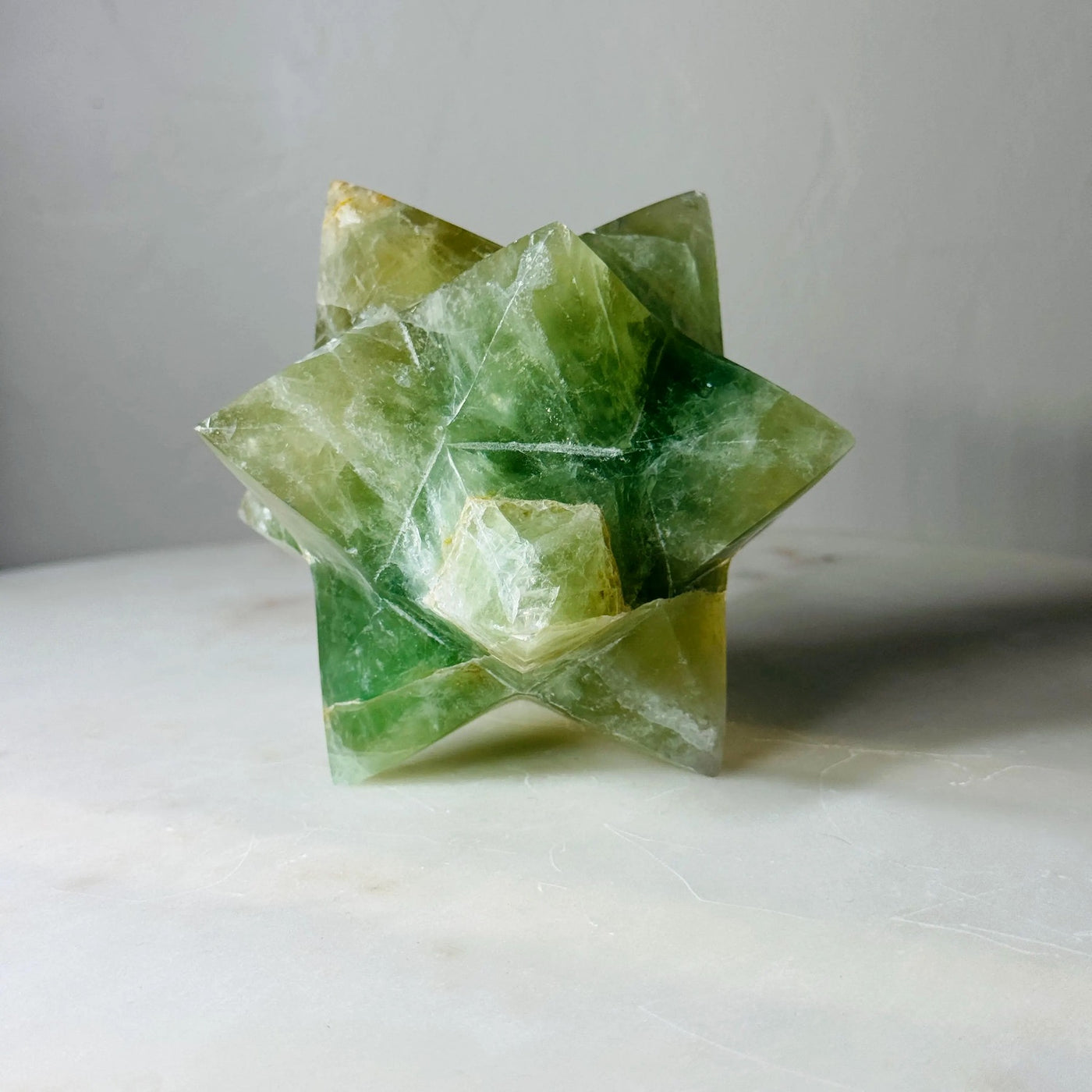 CLEARANCE — Green Fluorite Merkaba Star (3.6 in, 1.6 lb) — média du produit 5