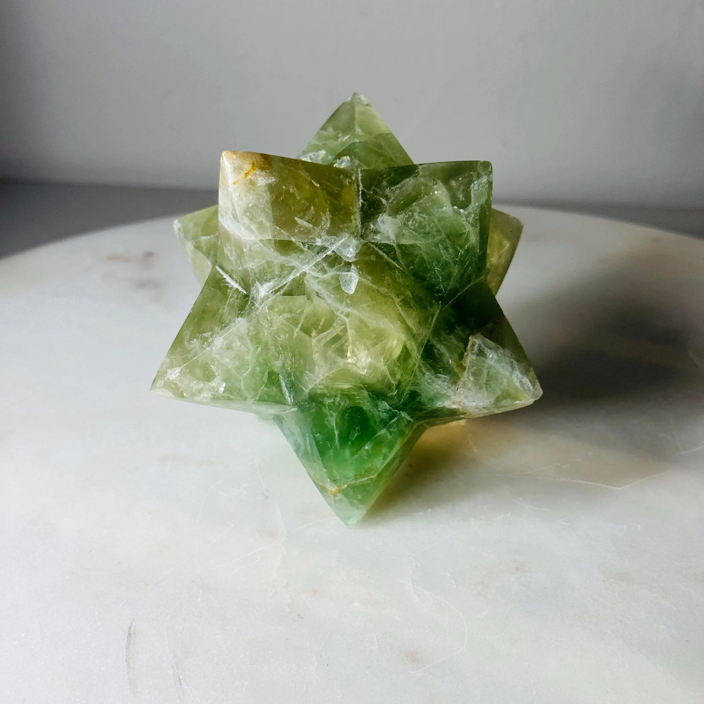 CLEARANCE — Green Fluorite Merkaba Star (3.6 in, 1.6 lb) — média du produit 6