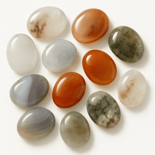 Surprise Mix – Assorted Agate Palm Stones (Per LB) - KREATEUR MIAMI